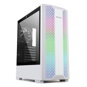 Ant Esports ICE-280TGW Mid Tower Computer Gaming Cabinet -White